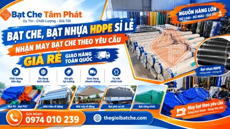 Kho bạt che Tâm Phát: chuyên cung cấp và gia công may ép bạt theo yêu cầu giá rẻ