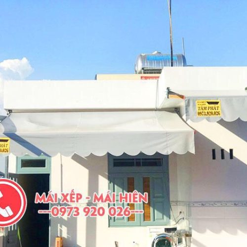 Mái hiên di động quay tay giá rẻ