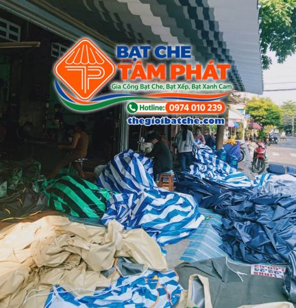 Xưởng gia công may bạt che, bạt xếp Tâm Phát