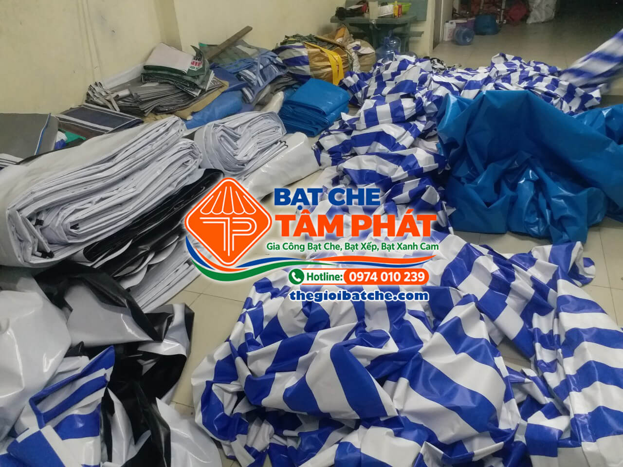 Xưởng bạt Tâm Phát chuyên nhận gia công may bạt mái che, mái hiên mái xếp uy tín, giá gốc tận xưởng