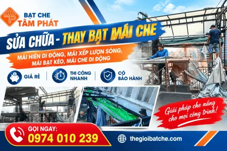 Sửa chữa Thay bạt .Mái Hiên - Mái Xếp - Mái Che Di Động Giá Rẻ, Bạt Tốt