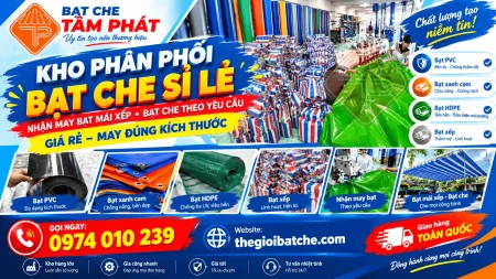 Xưởng Gia Công May Ép Bạt Che, Bạt Mái Hiên Mái Xếp Theo yêu cầu giá rẻ – Bạt Che Tâm Phát